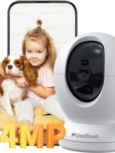 Read more about the article usogood 4MP/2K Indoor Camera – 360° View, Motion Tracking, Night Vision